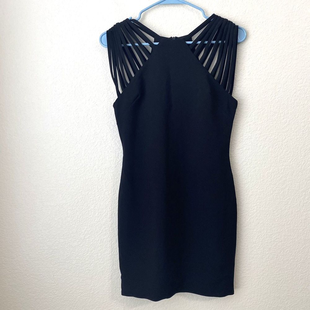 Dress the population Dress Womens Size XS Black Strappy Detail